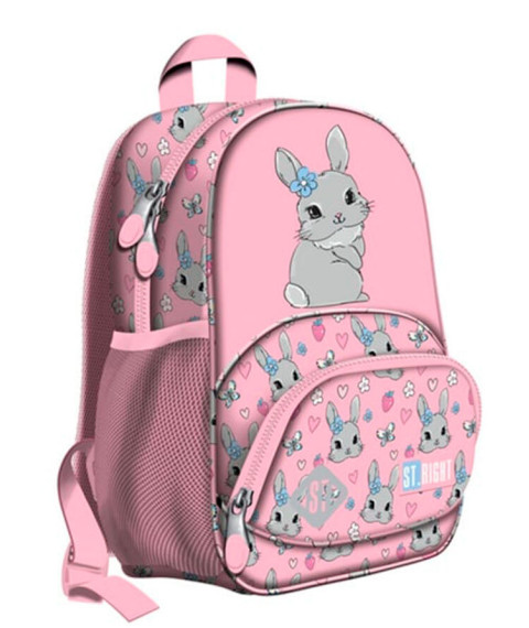 Ghiozdanel Gradinita si Excursii St.Right Impermeabil Colectia - Cute Rabbit BP70 32x22x11.5cm